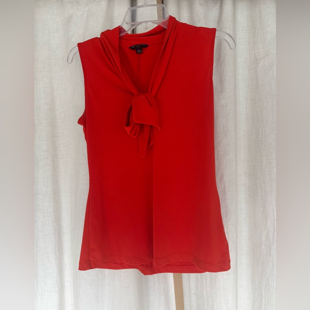 Elegant deep orange Sleeveless Top